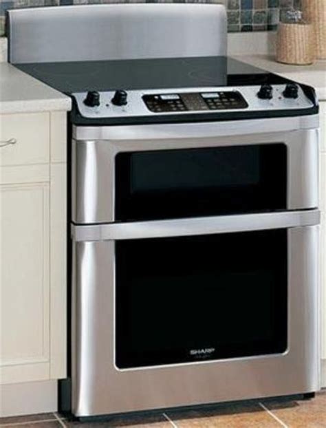 Sharp Kb3425ls Freestanding Electric Range With Microwave Drawer Auto