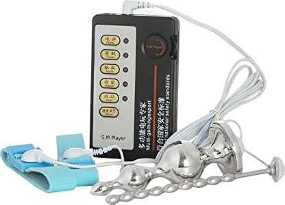 Amazon Com Electro Shock Sex Stimulation Kit Hezong Pulse Therapy Penis Ring Anal Beads Plug