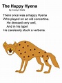 poem Happy Hyena by Carolyn Wells