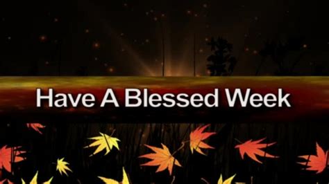 Blessed sunday happy new week morning prayers blessed week have a blessed week monday morning blessing good morning prayer good morning greetings good morning messages. Blessed Week Autumn Leaves | HIS HANDS WORSHIP MEDIA ...