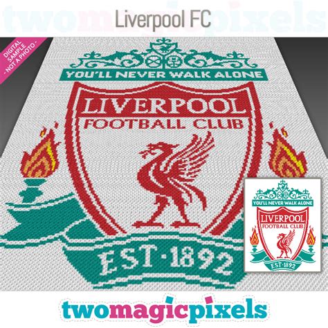 Liverpool Football Club C2c Graph Sc Graph Cross Stitch Graph By Two