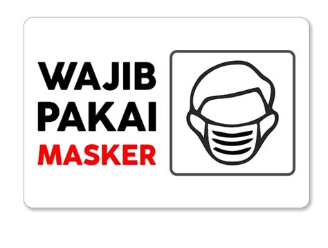 Ada yang butuh stiker seperti ini? Mulai Hari Ini, Tak Pakai Masker Siap-siap Denda Rp 250 Ribu