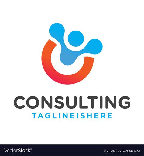 Business Consulting Logo Royalty Free Vector Image