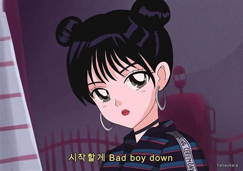 Red Velvet Irene Bad Boy 90s Anime By Hanavbara Kpop Anime