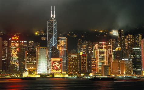 Hong Kong Cityscape Desktop Wallpaper