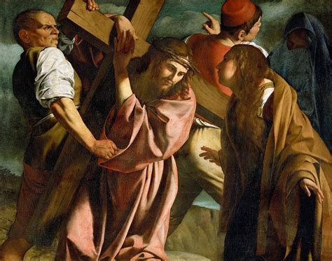 Christ Carrying The Cross Painting By Orazio Gentileschi Fine Art America