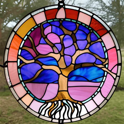 Stained Glass Tree Of Life · Creative Fabrica