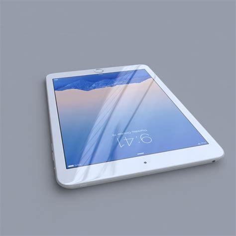 Ipad Mini 3 Silver White 3d Model 20 Max Ma 3ds C4d Fbx Obj