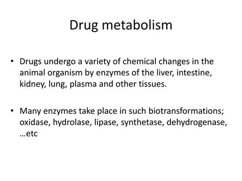 Ppt Drug Metabolism Powerpoint Presentation Free Download Id2312754