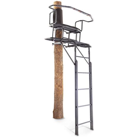 Guide Gear 18 Double Rail 2 Man Ladder Tree Stand 283704 Ladder