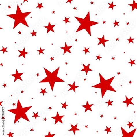 Red Stars On A White Background Illustration Stock Vector Adobe Stock