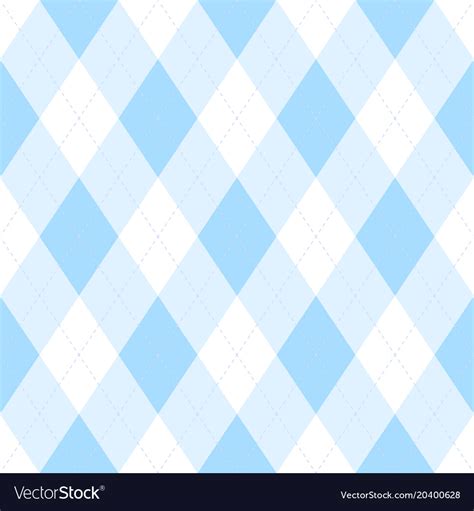 Light Blue Argyle Seamless Pattern Background Vector Image