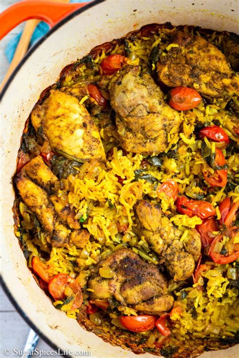Middle Eastern Chicken And Rice Recipe Sugar Spices Life