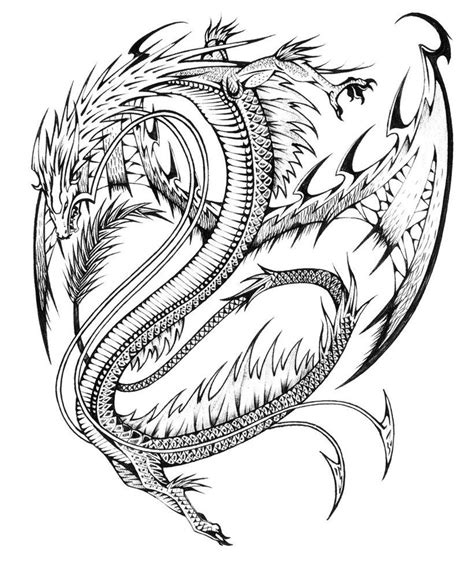 21 Awesome Dragon Coloring Pages Easy