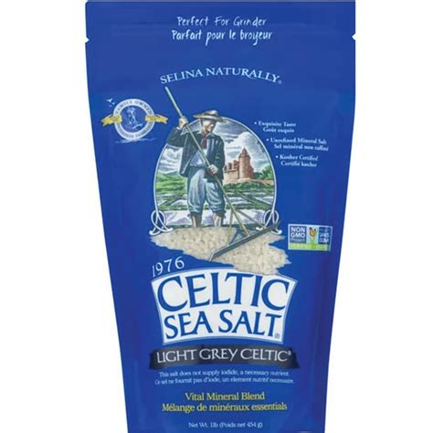 Selina Naturally Celtic Sea Salt Light Grey Coarse 1 Lb Pkg Ebay