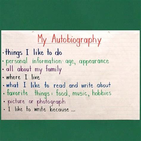The 25 Best Autobiography Writing Ideas On Pinterest Autobiography