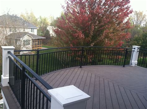 Custom Curved Decking And Railing Composite Decking Curved Decking Deck