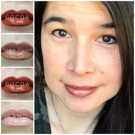 Cocoa And Dawn Rising With Sand Gloss Lipsense Effortless Beauty Lipsense Colors