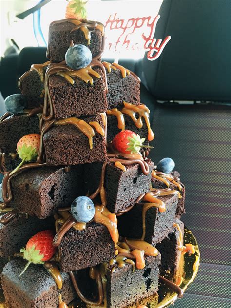 Stacked Brownies Eat Cake Today Birthday Cake Delivery Klpj Malaysia