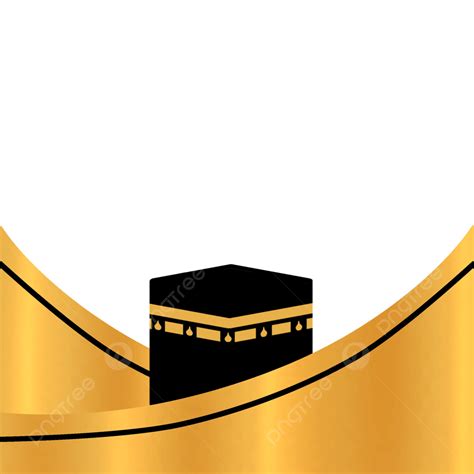 Kaaba Golden Frame Kaaba Illustration Kaaba Clipart Kaaba PNG