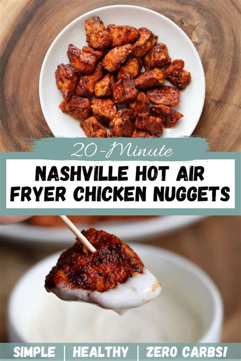 20-Minute Nashville Hot Air Fryer Chicken Nuggets in 2020 ...