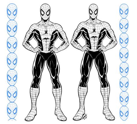 Spider Man Proportions Sheet By Robertmarzullo On Deviantart