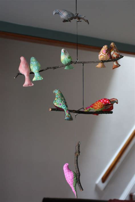Bird Mobile By Melingo Wagamama Clay Crafts Home Crafts Diy And