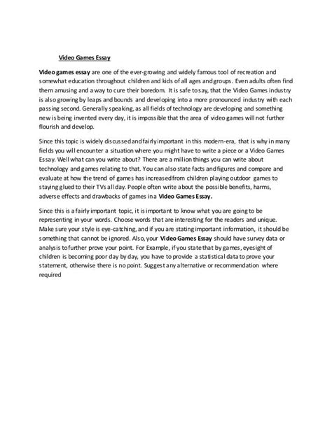 How To Write A First Person Essay Example