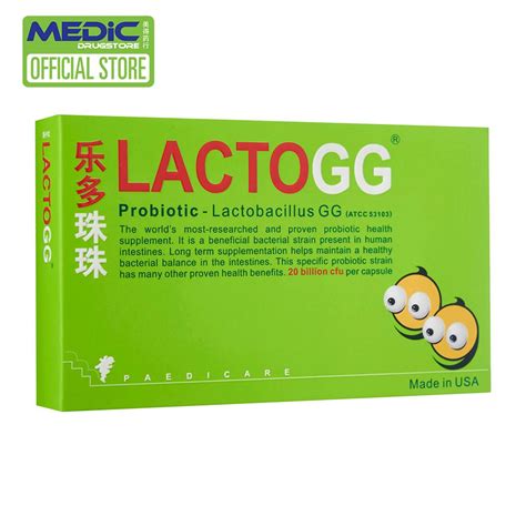 Lactogg Probiotic Lactobacillus Gg 30 Capsules By Medic Drugstore