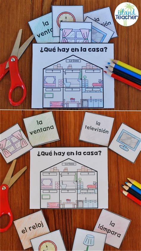 Spanish Interactive Notebook House Vocabulary Practice La Casa Vocabulary With This Hands On