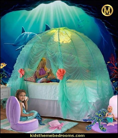Under The Sea Bed Tent Mermaid Bedrooms Underwater Bedroom Ideas Under The Sea Theme Bedrooms