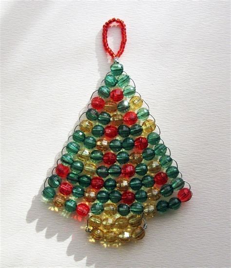 Diy Pdf Tutorial Xmas Tree Beaded Christmas Ornament Or Etsy