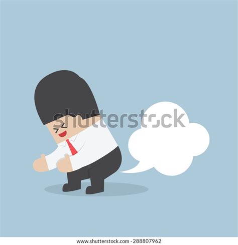 Businessman Farting Blank Balloon Out His Stock Vector Royalty Free 288807962 Shutterstock