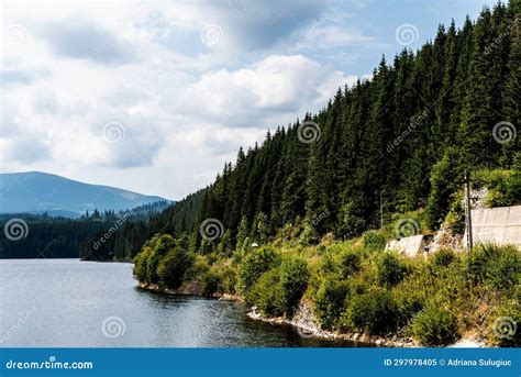 Oasa Lake From Sureanu Mountains Stock Image Image Of Majestic