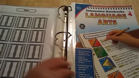 Interactive Notebooks Language Arts Gr 3 And 4 Youtube