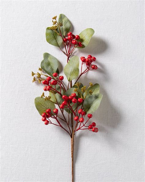 Small Berry Christmas Tree Picks Balsam Hill