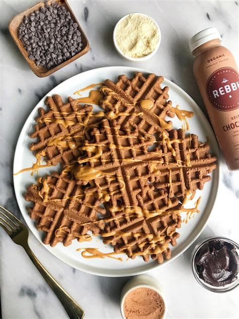 Easy Paleo Cacao Almond Flour Waffles Recipe Almond Flour Waffles