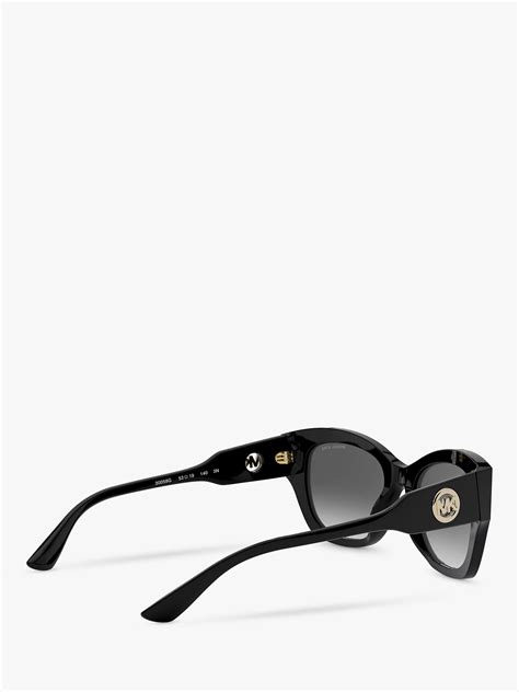 michael kors mk2119 women s palermo square sunglasses black grey gradient at john lewis and partners