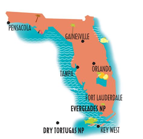 National Parks In Florida Map District Map