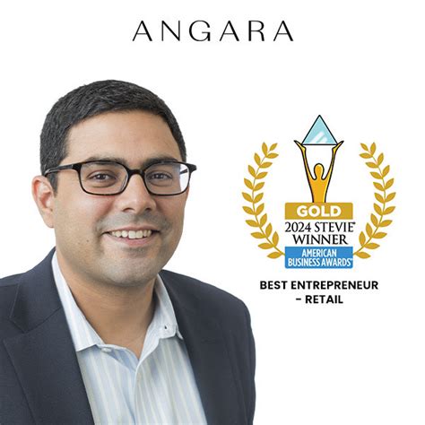 Ankur Daga Ceo Of Angara Wins Gold Stevie Award For Best