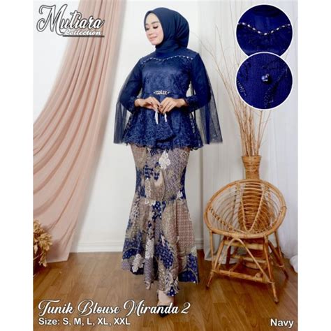 Jual Set Kebaya Modern Nadifa Kebaya Wisuda Brukat Kebaya Modern