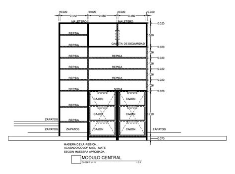 Wardrobe Section Detail Stated In This Autocad Drawing File Download