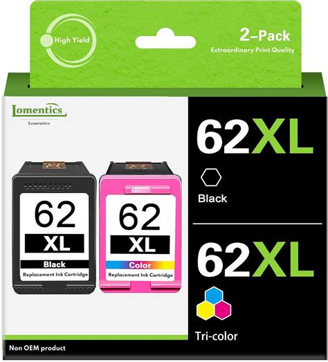 Amazon 62XL Ink Cartridge Combo Pack 2 Pack 1Black 1Tricolor