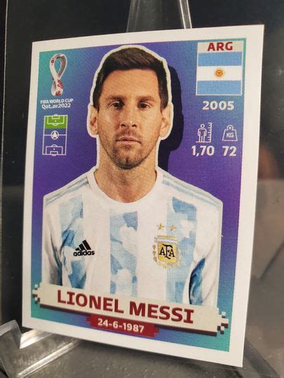 Mavin Panini Fifa World Cup Sticker Lionel Messi Base