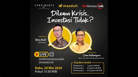 Inke maris bergabung dengan bbc indonesia di london sejak tahun 1969 sampai 1981. #IMAfternoonTalk : Dilema Krisis, Investasi Tidak? - YouTube