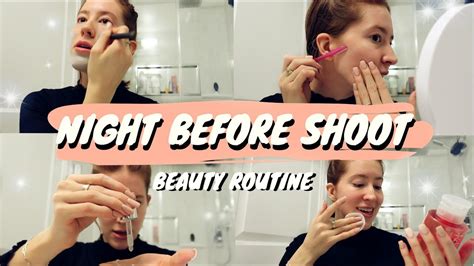 Model Nighttime Beauty Routine Night Before Photoshoot How To Get