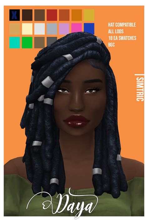 Daya Patreon Sims Hair Sims 4 Mods Clothes Sims 4 Black Hair
