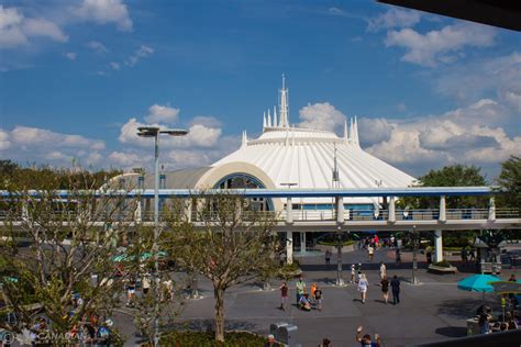 View Of Space Mountain From The Peoplemover Canadian Disney Blog