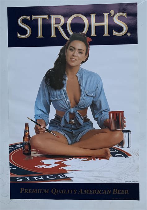 Vintage Strohs Playboy Model Tawnni Cable Poster New Ebay