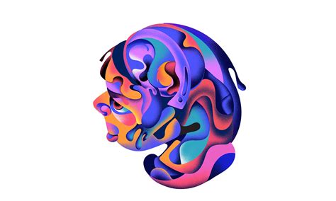 abstract portraits on behance